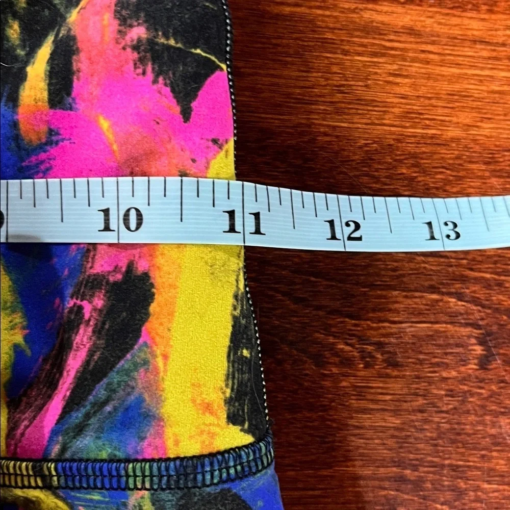 lululemon Athletica Leggings 4 Abstract Vibrant Pattern High Rise Quality EUC